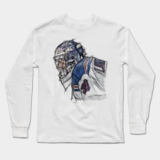 Henrik Lundqvist New York R Sketch Long Sleeve T-Shirt